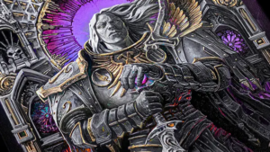 Displate Nega IA em Arte de Warhammer 40K