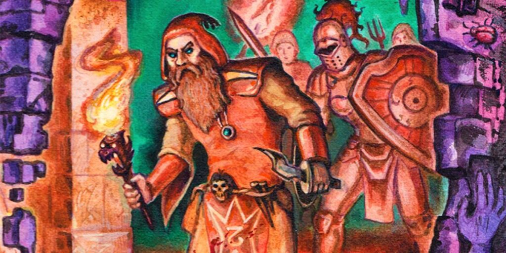 Dungeon Crawl Classics reference booklet cover art
