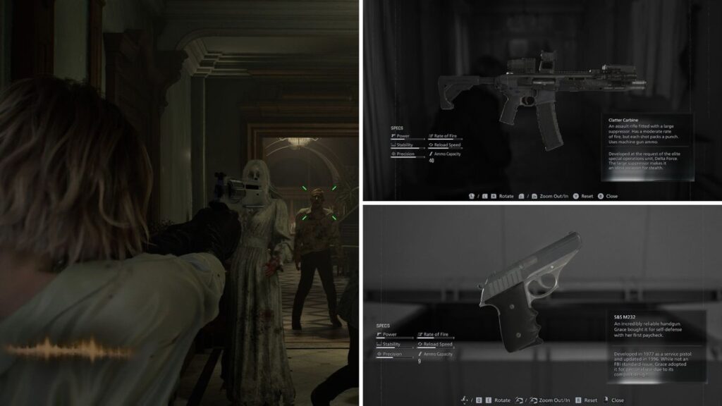 resident evil requiem clatter carbine requiem and pistol
