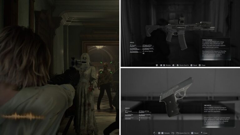 resident evil requiem clatter carbine requiem and pistol