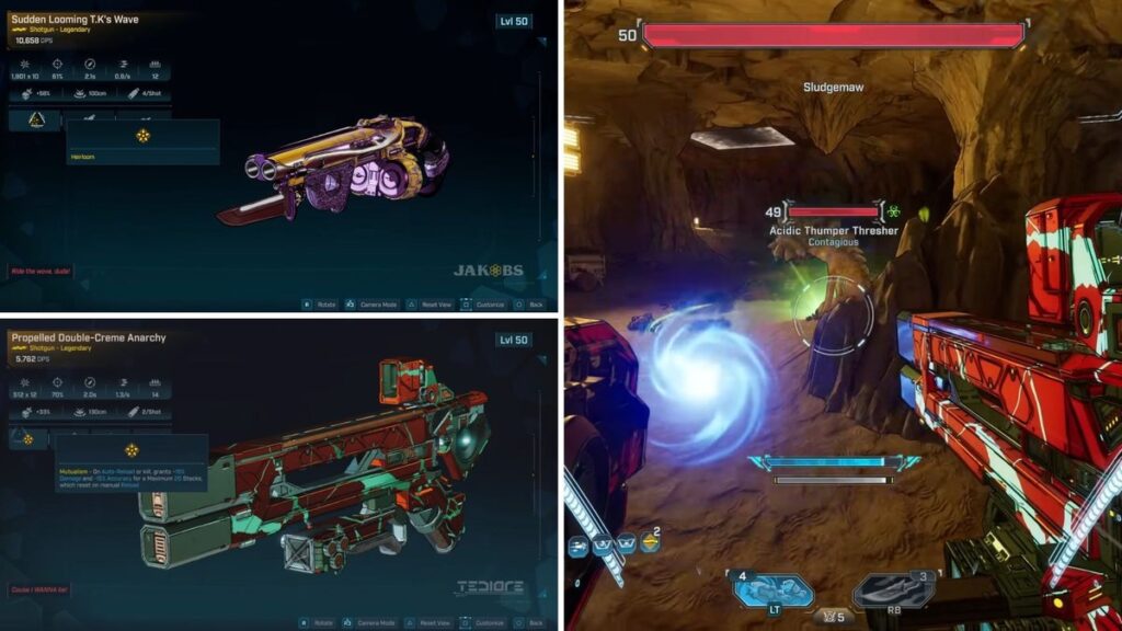 borderlands 4 legendary shotgunstk wave anarchy and anarchy used